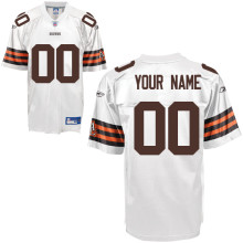 Cleveland Browns Customized White Jersey