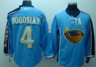 Atlanta Thrashers #4 Bogosian Light Blue Jersey