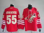 NHL Phoenix Coyotes #55 JOVANOVSKI Red Jersey