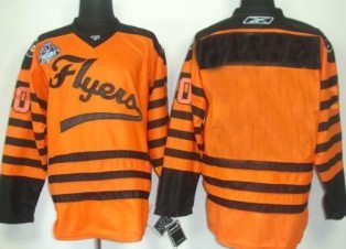 Philadelphia Flyers Youths Customized 2012 Orange Winter Classic Jersey