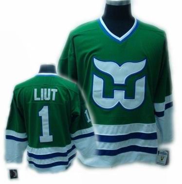 Hartford Whalers #1 LIUT Green CCM Jersey