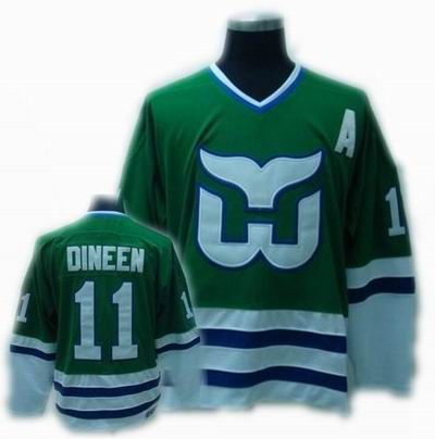 Hartford Whalers #11 DINEEN Green CCM Jersey