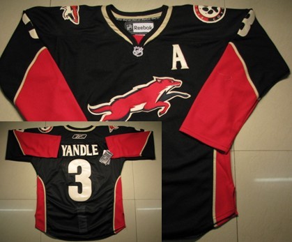 Phoenix Coyotes #3 Yandle Black Jersey