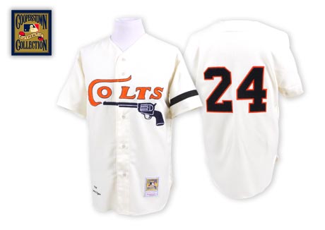 Houston Colt #24 Jimmy Wynn Cream Throwback Jersey