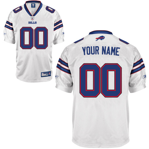 Reebok Buffalo Bills Customized  White Jersey
