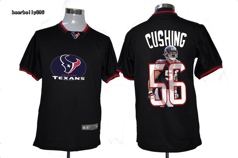 Nike NFL Houston Texans Team All-Star Fashion #56 CushingBlack Jerseys