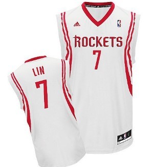 Houston Rockets #7 Jeremy Lin Revolution 30 Swingman White Jersey