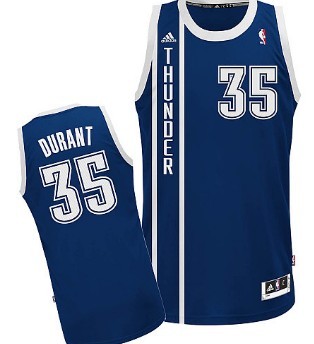 Oklahoma City Thunder #5 Kevin Durant Revolution 30 Swingman 2013 Blue Jersey