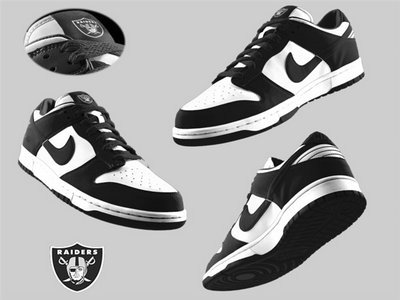 Nike Oakland Raiders White Nfl Dunk Shoes