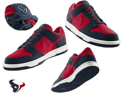 Nike Houston Texans ReD With Blue Nfl Dunk Shoes