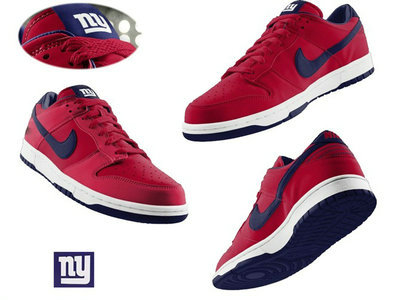 Nike New York Giants Red Nfl Dunk Shoes