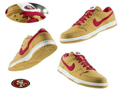 Nike San Francisco 49ers Yellow Nfl Dunk Shoes