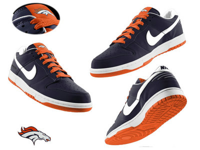 Nike Denver Broncos Blue Nfl Dunk Shoes
