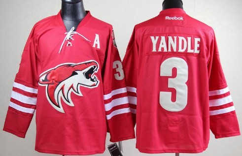 Phoenix Coyotes #3 Keith Yandle Red Jersey