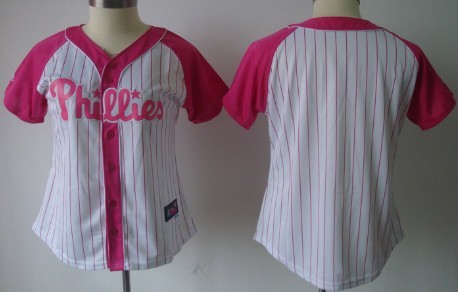 Philadelphia Phillies Blank 2012 Fashion Womens by Majestic Athletic Jersey