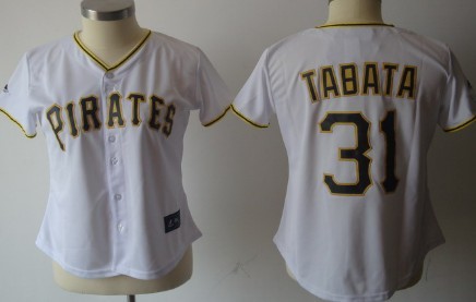 Pittsburgh Pirates #31 Tabata White Womens Jersey