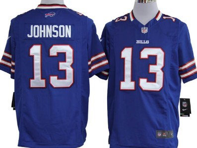 Nike Buffalo Bills #13 Steve Johnson Light Blue Game Jersey