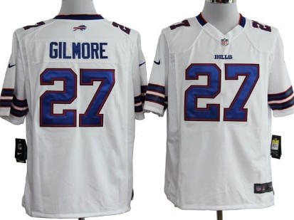Nike Buffalo Bills #27 Stephon Gilmore White Game Jersey