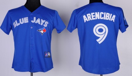 Toronto Blue Jays #9 J.P. Arencibia Blue Womens Jersey