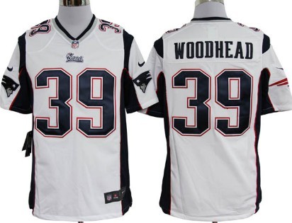 Nike New England Patriots #39 Danny Woodhead White Game Jersey
