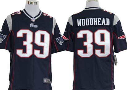 Nike New England Patriots #39 Danny Woodhead Blue Game Jersey