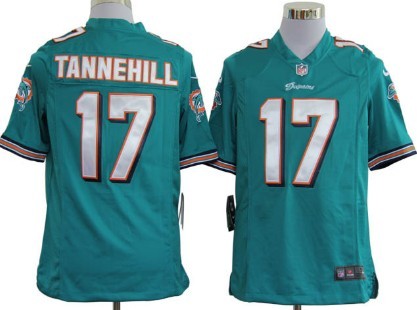 Nike NFL Miami Dolphins #17 Ryan Tannehill Green Game Jersey