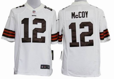 Nike Cleveland Browns #12 Colt McCoy White Game Jersey