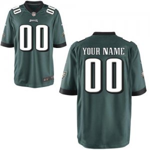 Nike NFL Philadelphia Eagles Customized Game Team Color Green Jersey