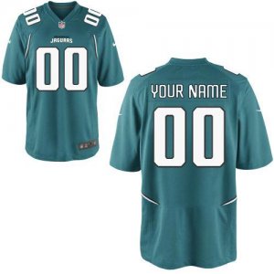 Nike NFL Jacksonville Jaguars Customized Game Team Color Green Jersey