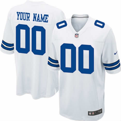 Nike Dallas Cowboys Customized Game White NFL Jersey