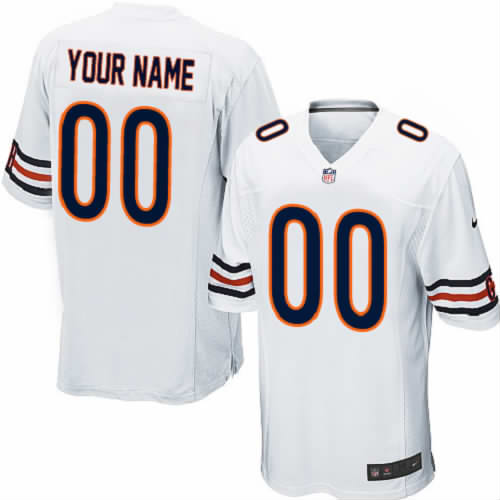 Nike NFL Chicago Bears Customized Game White Jersey
