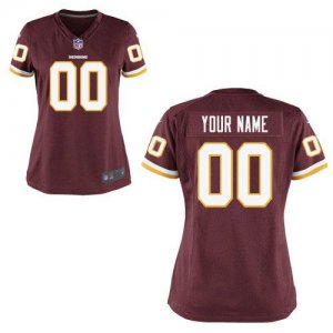 Nike NFL Washington Redskins Women Customized Game Team Color Red Jersey
