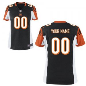 Nike NFL Cincinnati Bengals Women Customized Game Team Color Black Jersey