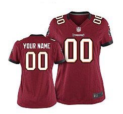 Nike NFL Tampa Bay Buccaneers Women Customized Game Team Color Red Jersey