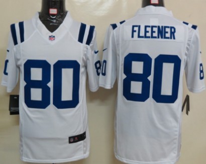 Nike Indianapolis Colts #80 Coby Fleener White Game Jersey