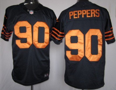Nike Chicago Bears #90 Julius Peppers Blue With Orange Game Jersey