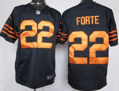 Nike Chicago Bears #22 Matt Forte Blue With Orange Game Jersey