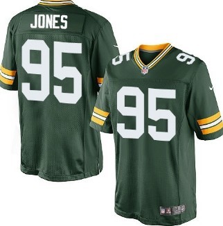 Nike Green Bay Packers #95 Datone Jones Green Game Jersey