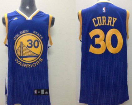 Golden State Warriors #30 Stephen Curry Revolution 30 Swingman 2013 Resonate Blue Jersey