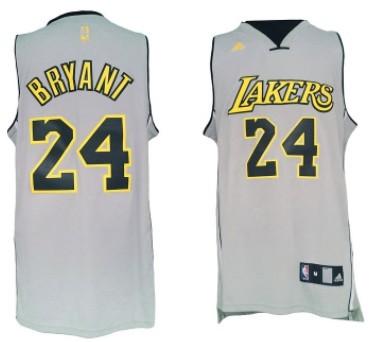 Los Angeles Lakers #24 Kobe Bryant Revolution 30 Swingman 2013 Gray Jersey