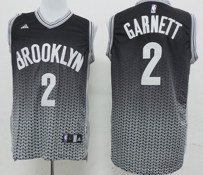 Brooklyn Nets #2 Kevin Garnett Resonate Fashion Black Jersey