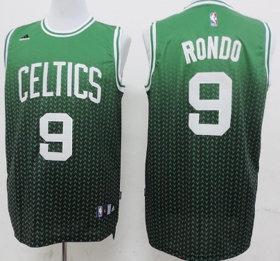 Boston Celtics #9 Rajon Rondo Resonate Fashion Green Jersey