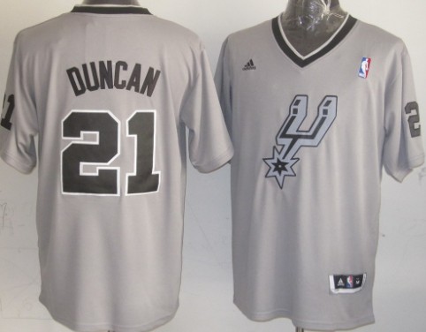 San Antonio Spurs #21 Tim Duncan Revolution 30 Swingman 2013 Christmas Day Gray Jersey