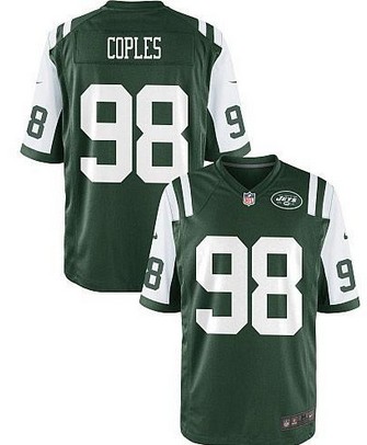 Nike New York JETS 98 Quinton Coples Green Game Jersey