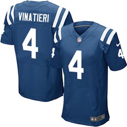Nike Indianapolis Colts 4 Adam Vinatieri Blue Game Jerseys