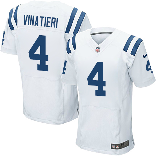 Nike Indianapolis Colts 4 Adam Vinatieri White Game Jerseys