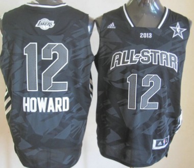 Los Angeles Lakers #12 Dwight Howard 2013 All-Star Revolution 30 Swingman Gray Jersey