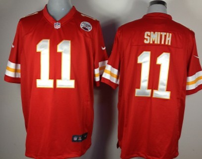 Nike Kansas City Chiefs #11 Alex Smith Red Game Jersey