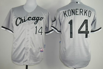 Chicago White Sox #14 Paul Konerko Gray Jersey