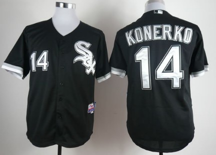 Chicago White Sox #14 Paul Konerko Black Jersey